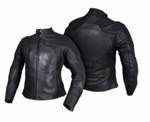 DAMSKA KURTKA SKÓRZANA MOTOCYKLOWA PERFORACJE RYPARD KSD018 r XL