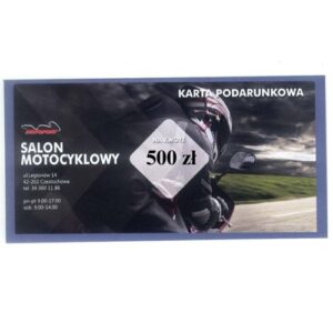 Karta podarunkowa Motoport o wartości 500 zł