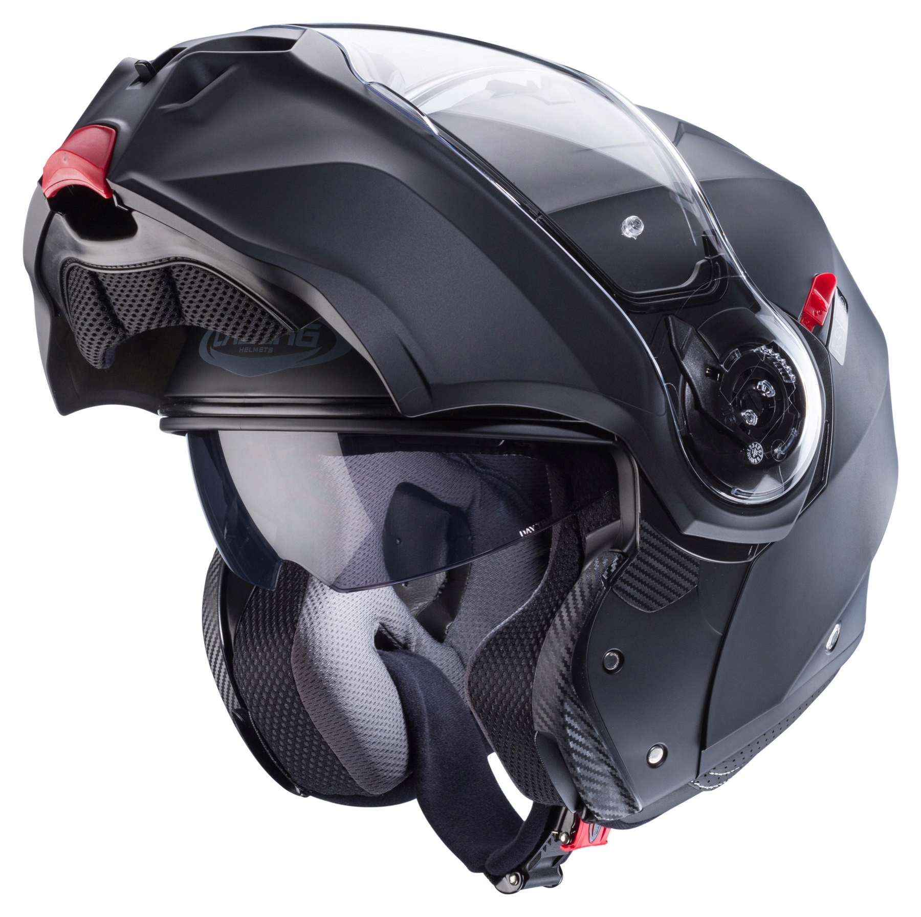 KASK SZCZĘKOWY CABERG DUKE EVO MOTOCYKLOWY CZARNY MAT r S - obrazek 5