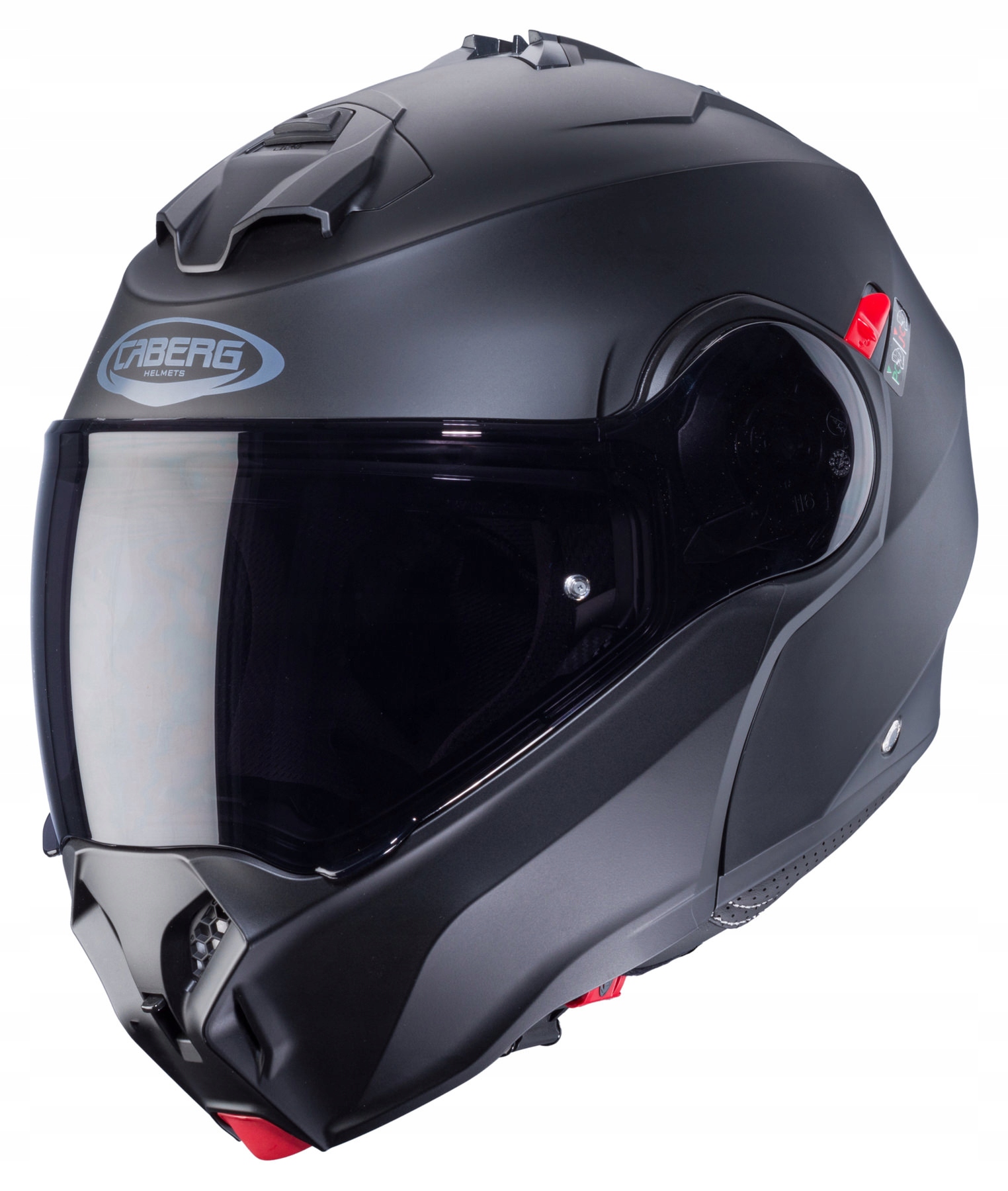 KASK SZCZĘKOWY CABERG DUKE EVO MOTOCYKLOWY CZARNY MAT r S - obrazek 2