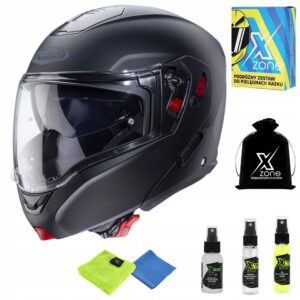 CABERG HORUS X KASK MOTOCYKLOWY SZCZĘKOWY CZARNY r M + GRATIS