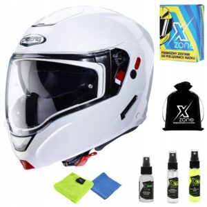 CABERG HORUS X KASK MOTOCYKLOWY SZCZĘKOWY BIALY r L + GRATIS