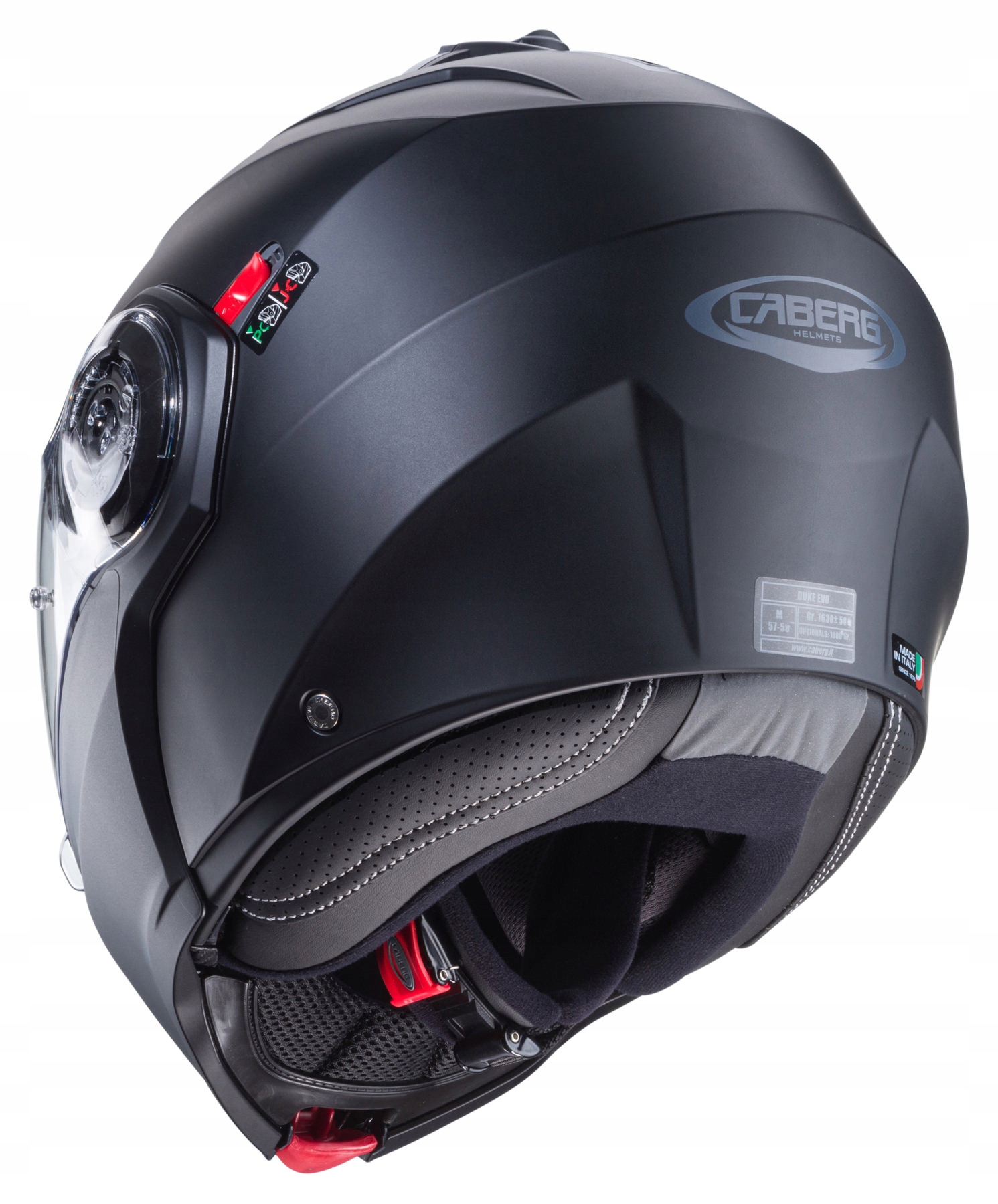 KASK SZCZĘKOWY CABERG DUKE EVO MOTOCYKLOWY CZARNY MAT r S - obrazek 6