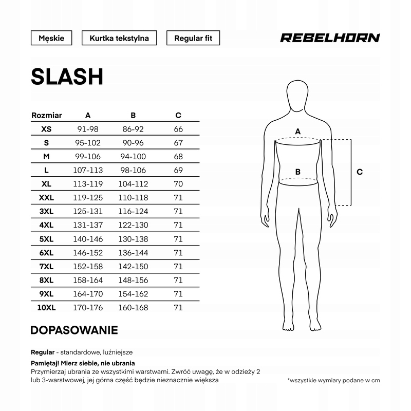 Kurtka motocyklowa tekstylna Rebelhorn Slash r XL - obrazek 3