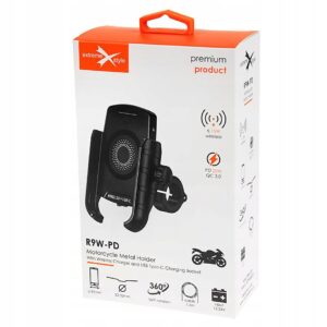 Uchwyt motocyklowy z ładowarką do telefonu R9W-PD Wireless - PD