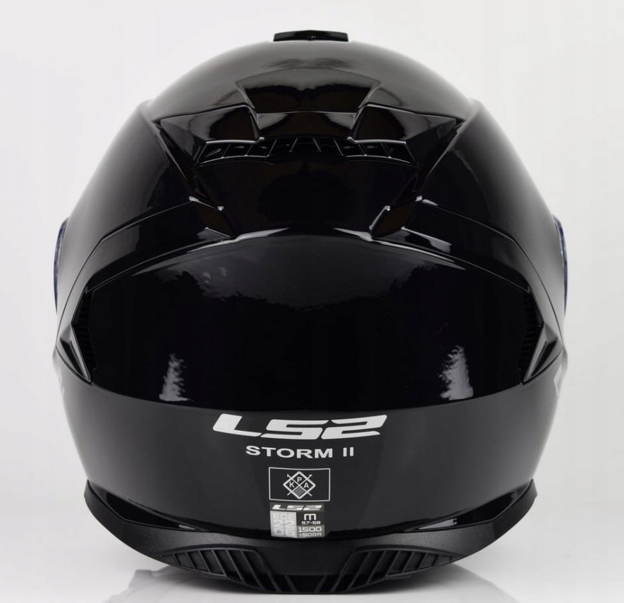 Kask integralny motocyklowy LS2 FF800 STORM II SOLID BLACK r S - obrazek 4