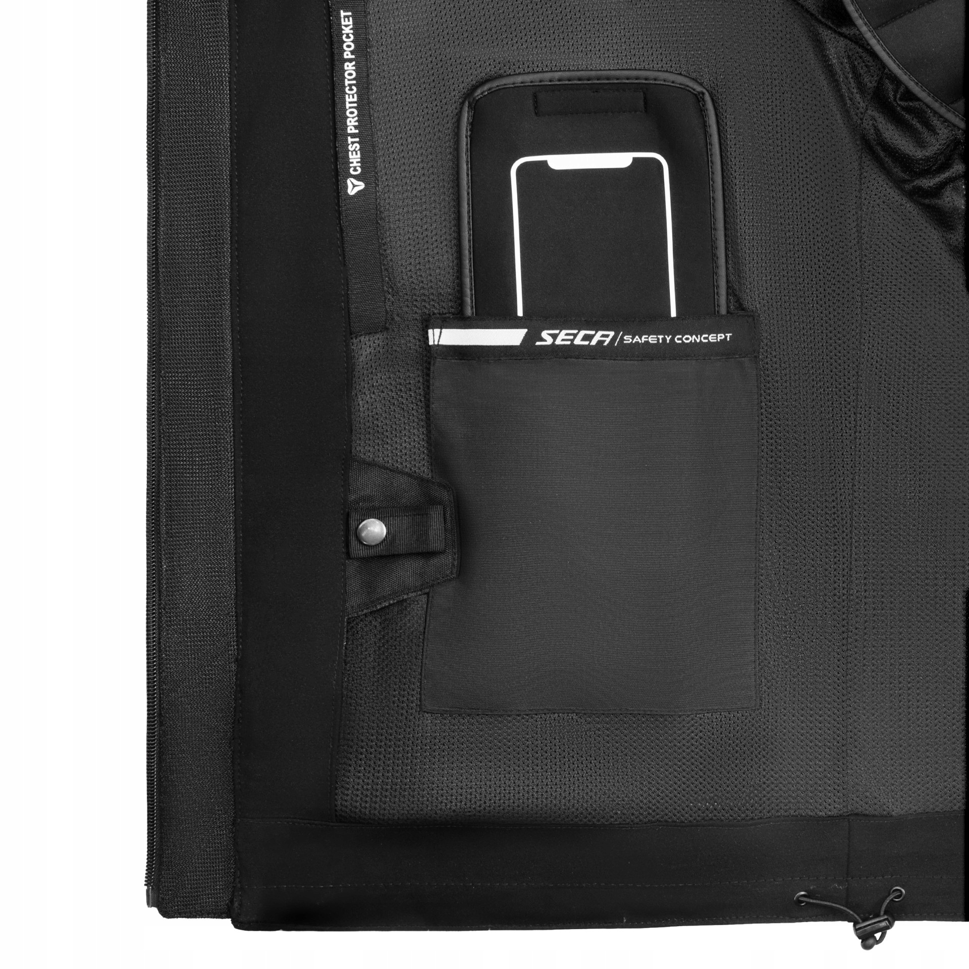 Kurtka softshell laminowana Motocyklowa SECA DISTRICT BLACK r 2XL - obrazek 7