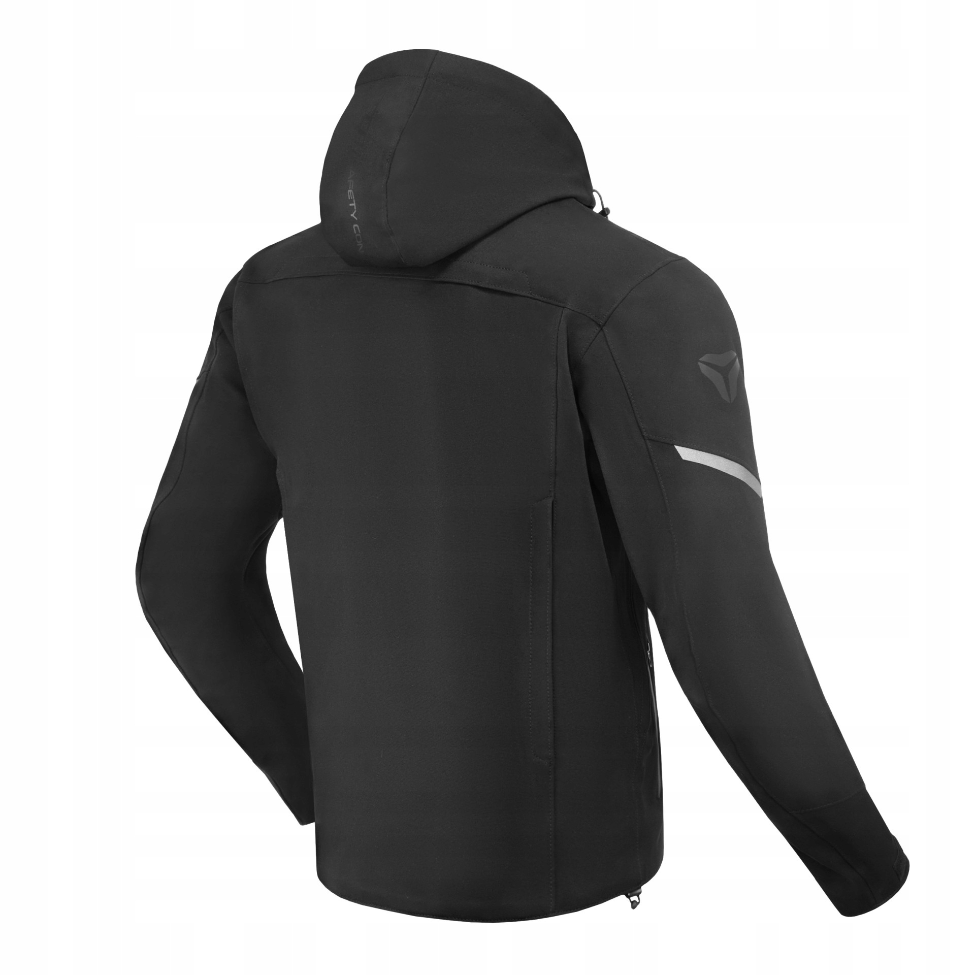 Kurtka softshell laminowana Motocyklowa SECA DISTRICT BLACK r 2XL - obrazek 2
